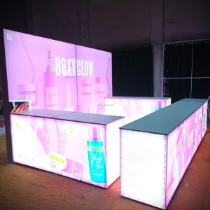 Frameless LED Backdrop Light Box Display for Trade Show Booths