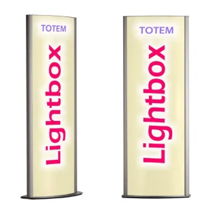 Freestanding LED Light Box White Light Display Floor Standing Light Box for Exhibition