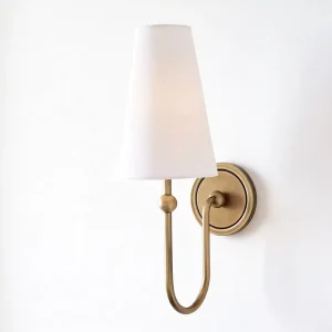French Retro Linen Wall Lamp Simple Bedroom Headboard Living Room Aisle Coffee Shop Artistic Atmosphere Lamp