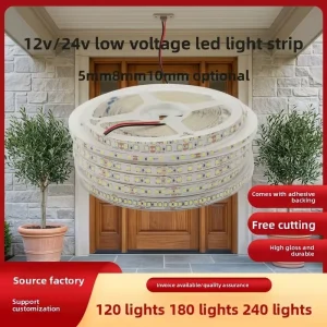 Full Color 120LEDs m RGB Addressable Flexible LED Strip Light 5M Length Remote Control ABS IP20 Rated Dimmable for DIY Garden
