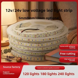 Full Color IP20 12V LED Strip 120LEDs m RGB Addressable Flexible Strip Light Dimmable Home Landscape Decoration DIY ROHS Ra80