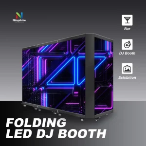 Full Color P2.604 P2.97 P3.91 LED Foldable DJ Booth Night Bar Electronic Music Festival DJ Stand LED Screen