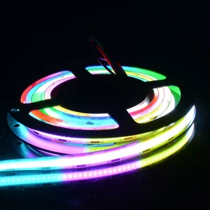 Full Magic Digital No Spot Chip COB RGBIC Addressable Smart 24V Copper Cuttable LED Strip Light Decoration