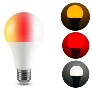Full Spectrum 3 5 7 9 12W A19 E26 E27 B22 E14 Day to Night Mode 3 Settings Led Blue Light Blocking Bulbs for Indoor Bedroom