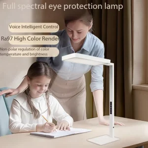 Full Spectrum Eye-Caring Desk Lamp Dimmable Touch Control Table Lamp for Kids Study Home Office Bedroom