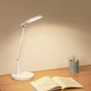 Full Spectrum LED Desk Lamp Ra ≥ 95 Anti Flicker 10W Eye Caring USB Table Lamp for Students Exam Prep and Home Office