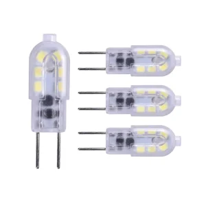 G4 20W LED Bulb, 2W G6.35 Halogen Replacement, Bi-Pin Base, AC/DC 12V, Mini Corn Lamp
