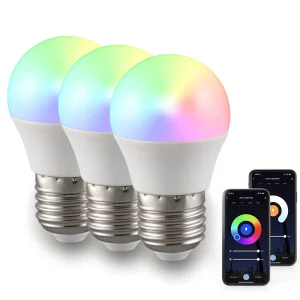 G45 RGB CCT Globe Smart LED Bulb 5W 400lm WiFi App Control