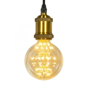 G80 LED Starry Sky Light Bulb E26 E27 Base G95 Bulb Warm White Decorative Bulb G125 for Pendant Chandelier Home Hotel Lighting