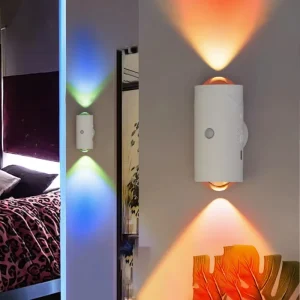 GD-V16A Magnetic RGB Night Light, 16-Color Remote and Sensor Control, USB-Rechargeable 3W, Shatterproof Glass and PC