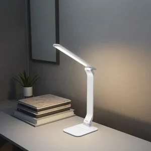 GL 8082DC Modern Rechargeable LED Table Lamp Touch Control Phone Holder ABS Material