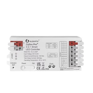 GL-C-202P 3-in-1 LED Controller DC12-24V 20A Zigbee 3.0 Pro+ 2.4G RF Push Dimmer RGB RGBW RGBCCT