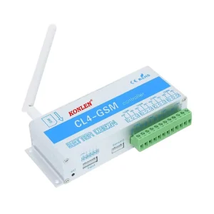 GSM SMS APP Remote Control Switch, 4-Channel Aluminum Alloy Relay Module with Temperature and Humidity Sensor for Gate Opener
