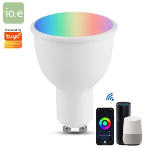 GU10 RGBCCT WiFi Smart Bulb 4.5W 330 lm with App and Voice Control
