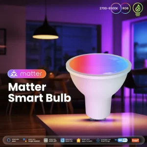 GU10 Smart Bulb 4.7W 6500K Cool White Matter Dimmable
