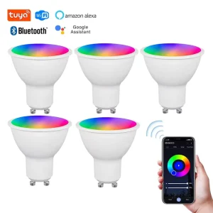GU10 Smart Bulb 5W LED RGB 3CCT WiFi Dim-to-Warm Spotlight