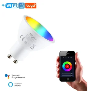 GU10 WiFi Smart LED Bulb RGBW+C+W Dimmable APP Remote Control