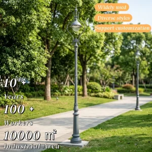 Galvanized Steel Garden Lights Water-resistant and Rust-proof Customizable Color