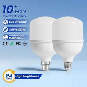 Garage Quick-Install PBT PP Aluminum B22 5W 10W 15W 20W 30W 45W 65W 85W E27 LED T-Shaped Bulbs