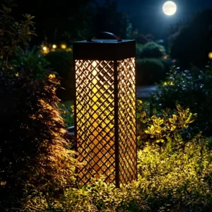 Garden LED Lamp Street Light Corten Steel Outdoor& Patio Lighting Decorative Lights Tower