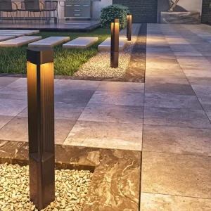 Garden Lamp Waterproof IP65 10W 12V Modern Outdoor Bollard LED Lawn Light Black Gray 270 Beam Angle CRI 80 Warranty