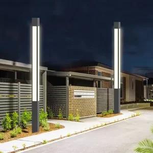 Garden Post Light Columnar Pillar Lamps Decor Square Pedestrian Zone Post Top Lantern Patio Landscape Lighting