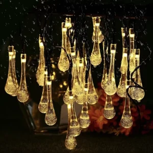 Garden Snowflake IP44 Outdoor Lights Landscape Yard Edison Christmas Holiday Camping Decorative LED Bulbs String Lights