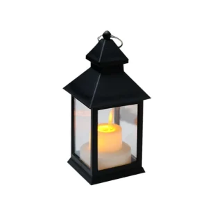Garden Solar Lantern Garden Hanging Waterproof Lanterns PVC Upgrade 1 LED Flickering Candle Decorative Lights for Garden