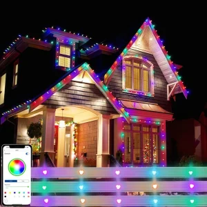 Gemstone Lights Outdoor Waterproof DC12V Permanent Aluminum Track Led Christmas Holiday RGBW Led Pixel Point Light