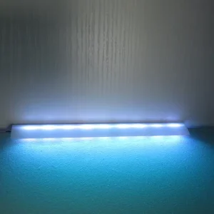 Glass Shelf Cabinet LED Light with Wall-Mounted Design
