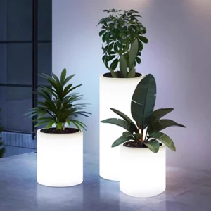 Glowing Flower Pot Light Flower Bed Solar Garden Yard Outdoor Lawn Light Villa Courtyard Hotel Decoration Light