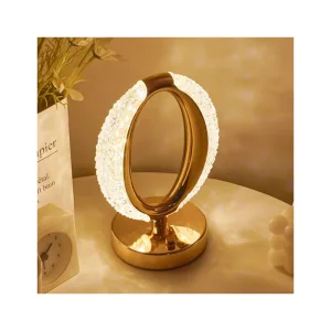 Gold Bedroom Bedside Table Light Acrylic LED Table Lamp for Restaurant Home Decor