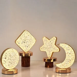 Gold Touch Dimming Colors Bedroom Decorative Led Night Light Bedside Table Lamp for Baby Kids