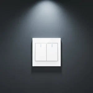Good Quality Customized Luxury White Color PC Two Gang Two Way Home Wall Switches