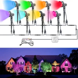 Gouly High Quality Waterproof Ip65 LED Plug in Light Aluminium Ac Powered Garden Lights Smart APP Control