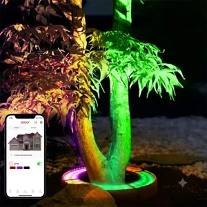 Gouly Price RGBW IP67 Waterproof Tree Ring Light Outdoor Strip Led Tree Ring Light Aluminum Garden Lights
