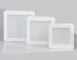 Greenergy LED Panel Square White IP54 Modern Plastic Ceiling Lights SMD2835 for Bathroom Surface Mounted Easy 3000 6500K 2 Year