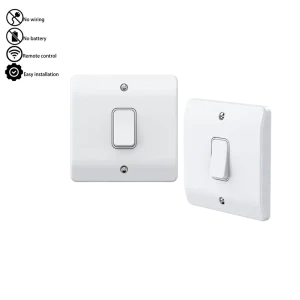 Grid Series Battery-Free Wireless Kinetic UK Smart Wall Switch, Compatible with Grid System