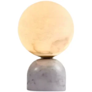Guangdong Imported Natural Marble LED Table Lamp Postmodern Design AC Powered Living Room Bedroom Study Decorative Lamp