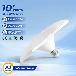Guaranteed Quality Stable Driver Hexagonal Design E27 B22 UFO Shape Iron PP Led Light Bulb