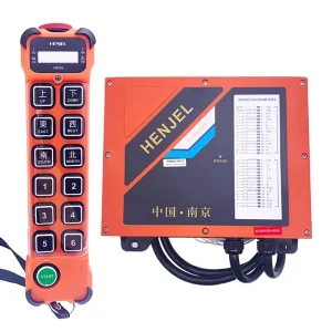 H212 12-Button 2-Speed Industrial Remote Control, Waterproof Transmitter Receiver Push-Button Switch