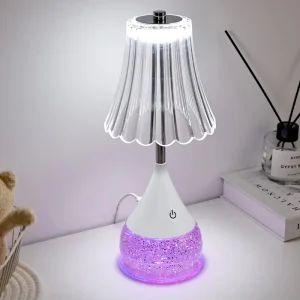 HID Glitter Bottle Night Light Stepless Dimming Touch Control Battery Included Transparent Lamp
