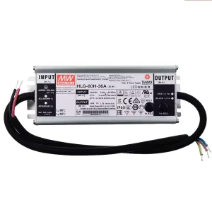 HLG-60H Series 60W 12V 15V 20V 24V 30V 36V 42V 48V 54V LED Power Supply Waterproof LED Driver for Grow Light