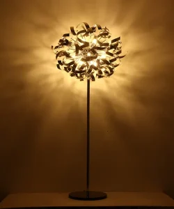 HOOYI Stainless Steel Flower Indoor Standing Lamps LED Home Decor Floor Lamp