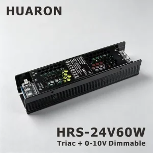 HRS-60-24 Triac Retrofit LED Driver 0-10V Parallel Sync Dimming Max 50m Signal Wire Commercial Use