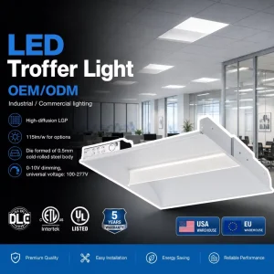 Halcon Lighting Recessed Dimming Panel Light 24w 36w 42w 50w Steel Sheet Led Troffer Lamp