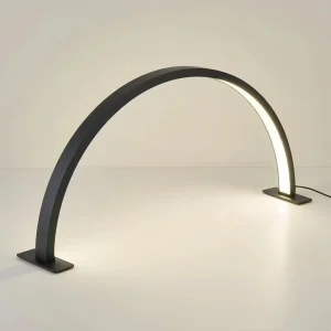 Half Moon Beauty Table Lamp for Salon LED Magnifying Lamp with Trolley Stand Louper Light for Lash Tattoo Nail Studio