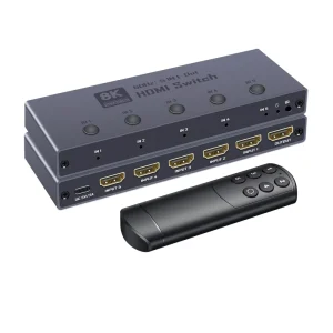 Hardrock Metal for 5 in 1 for 8K60 Switcher Hot Button Remote Control FCC CE ROHs Private Mold China HEN