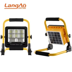 Heat Resistant Landscape Outdoor Garden Lighting Waterproof IP65 50/100W Built in Flash Solar LED Flood Light Portable USB