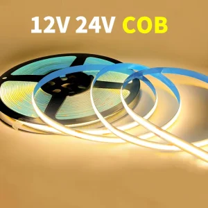 High Brightness 320leds DC12V 3000K 4000K 6000K Flexible Tape Self Adhesive COB LED Strip Atmosphere Light Decoration